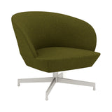 Oslo Lounge Chair: Swivel Base + Grey