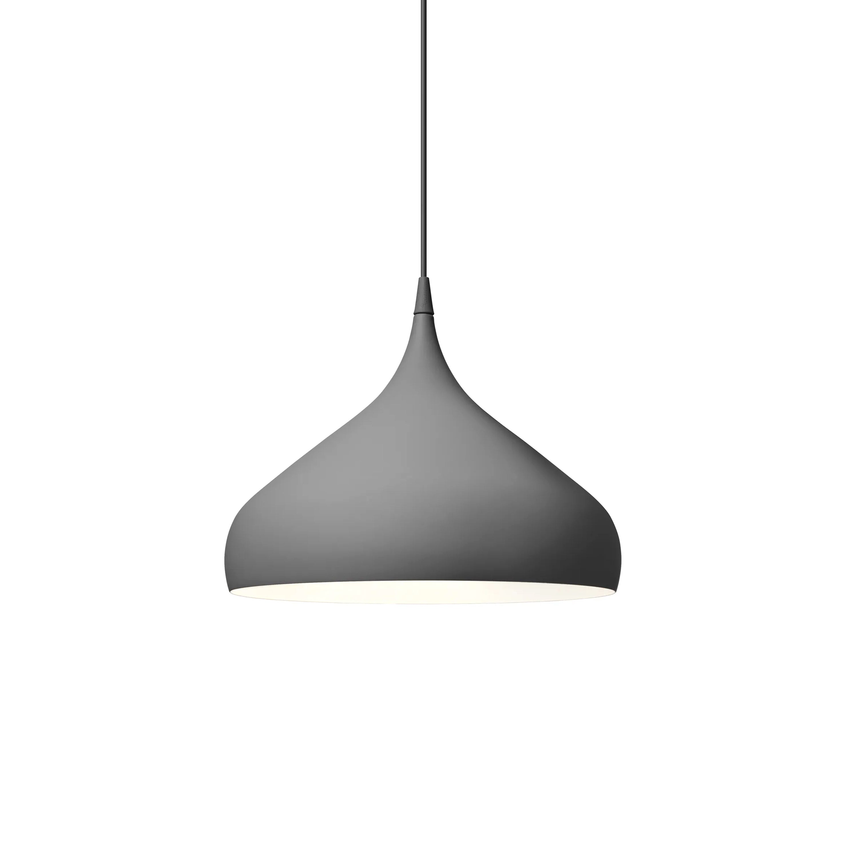 Spinning Pendant Light: BH2 + Matte Grey