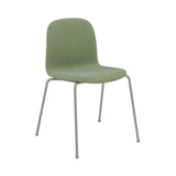 Visu Chair: Tube Base + Upholstered + Grey