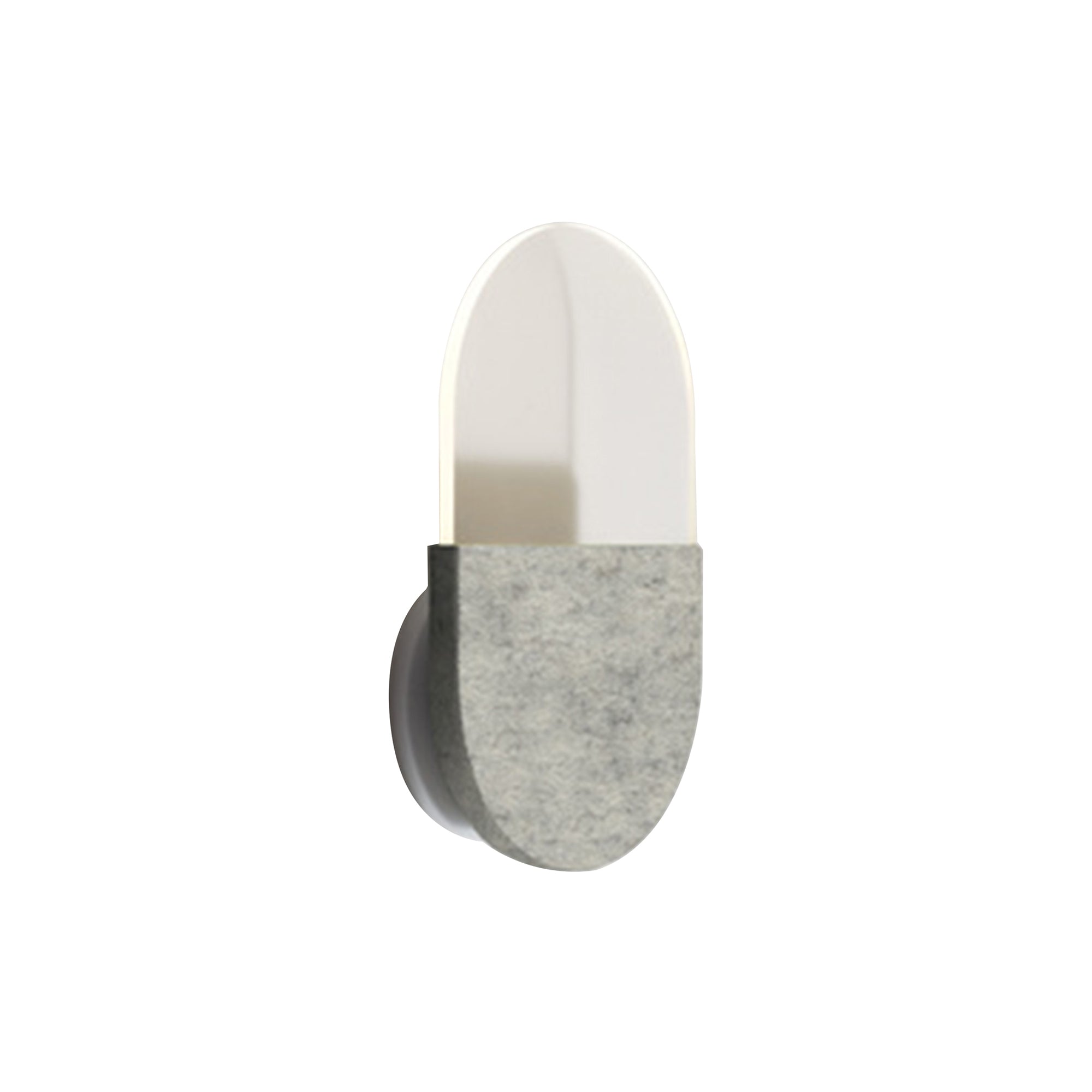 Slab Wall Lamp: Grey Wool