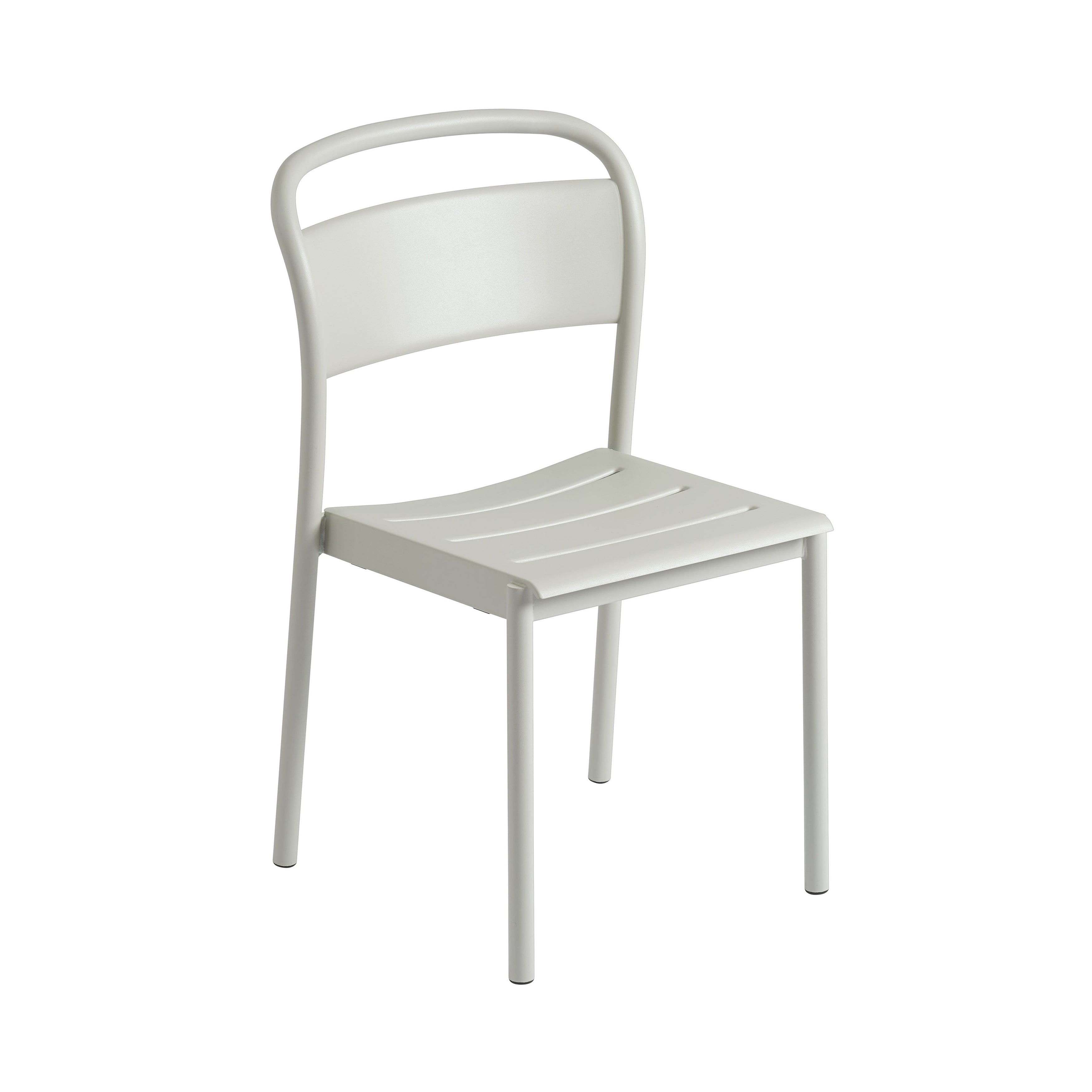 Linear Steel Side Chair: Grey