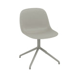 Fiber Side Chair: Swivel Base + Recycled Shell + Grey + Grey