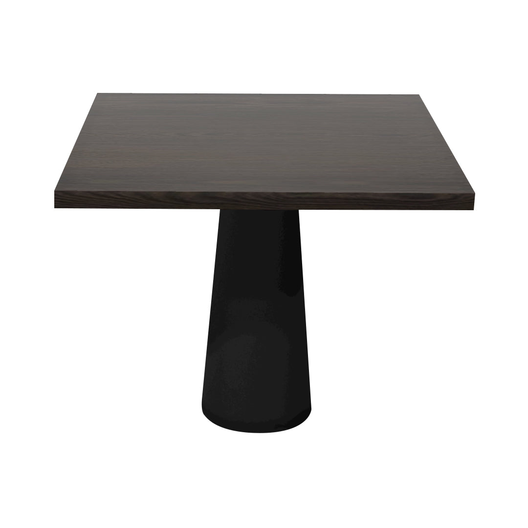 
Container Square Table: Large + Cable Feed + Grey Stained + Black