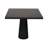 
Container Square Table: Large + Cable Feed + Grey Stained + Black