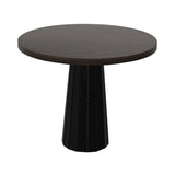 Container Round Table: Small + Bodhi Cover +Grey Stained + Black