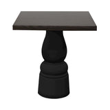 Container Square Table: Small + New Antiques + Grey Stained + Black