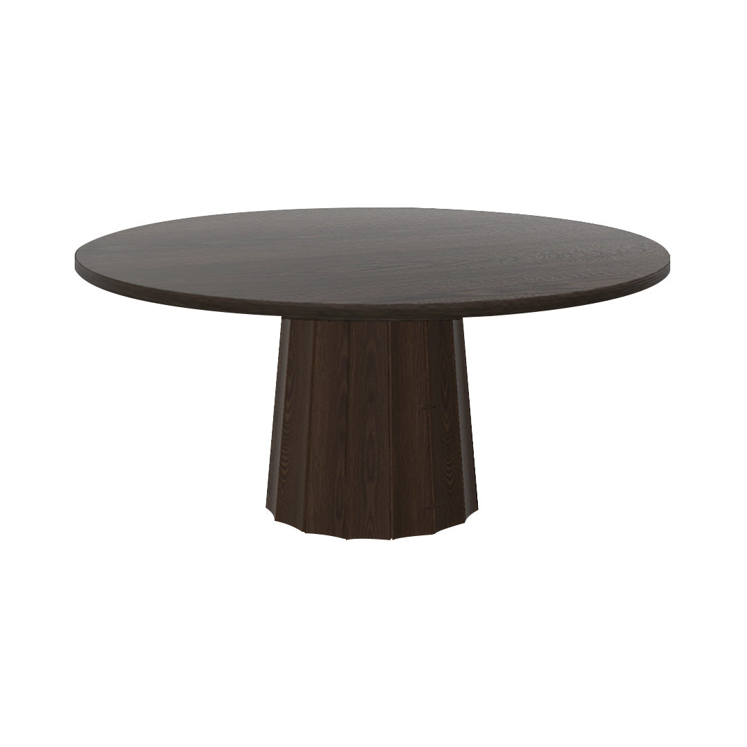 Container Round Table: Extra Large + Bodhi Cover + Grey stained + Cinnamon