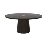 Container Round Table: Extra Large + Bodhi Cover + Grey Stained with Hole + Grey