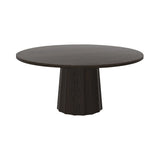 Container Round Table: Extra Large + Bodhi Cover + Grey stained + Grey