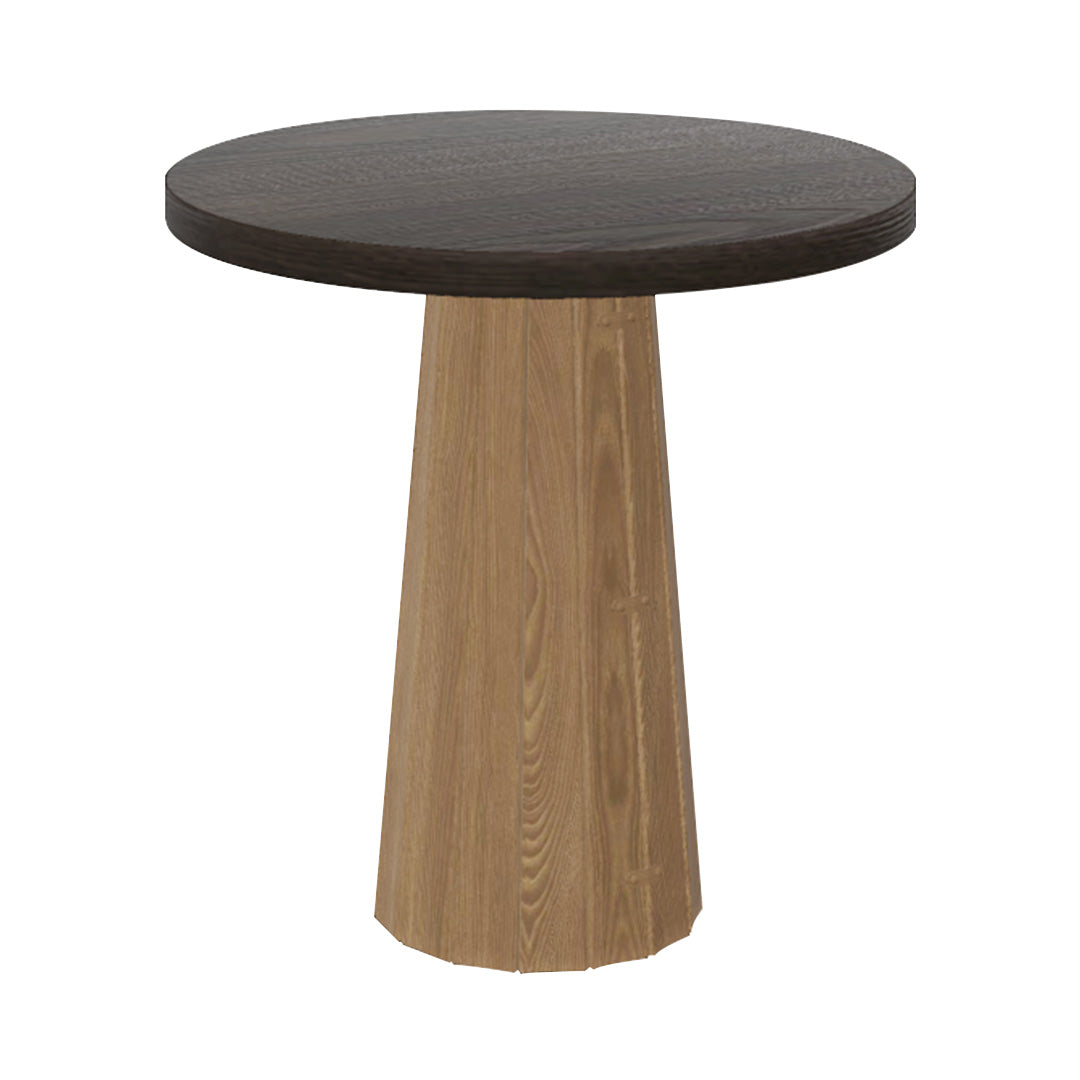 Container Round Table: Extra Small + Bodhi Cover + Grey Stained + Natural Oil
