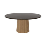 Container Round Table: Extra Large + Bodhi Cover + Grey stained + Natural Oil