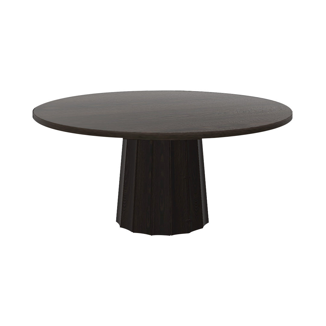 Container Round Table: Extra Large + Bodhi Cover + Grey stained + Wenge