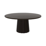 Container Round Table: Extra Large + Bodhi Cover + Grey stained + Wenge