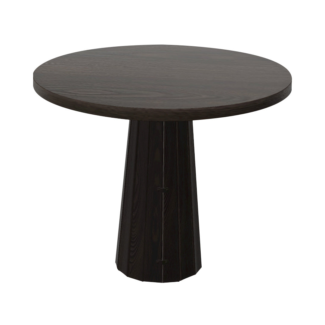 Container Round Table: Small + Bodhi Cover + Grey Stained + Wenge