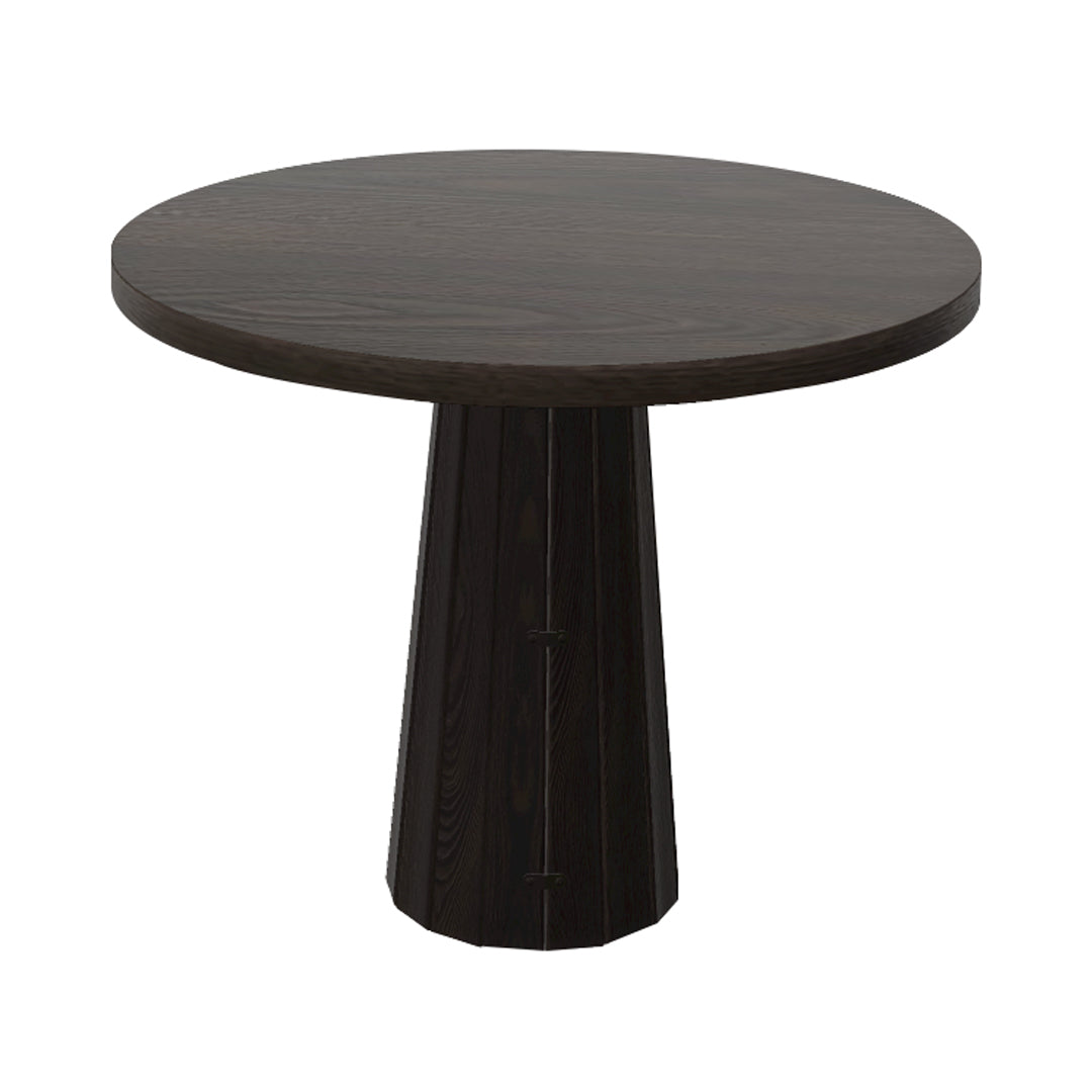Container Round Table: Small + Bodhi Cover + Grey Stained + Wenge
