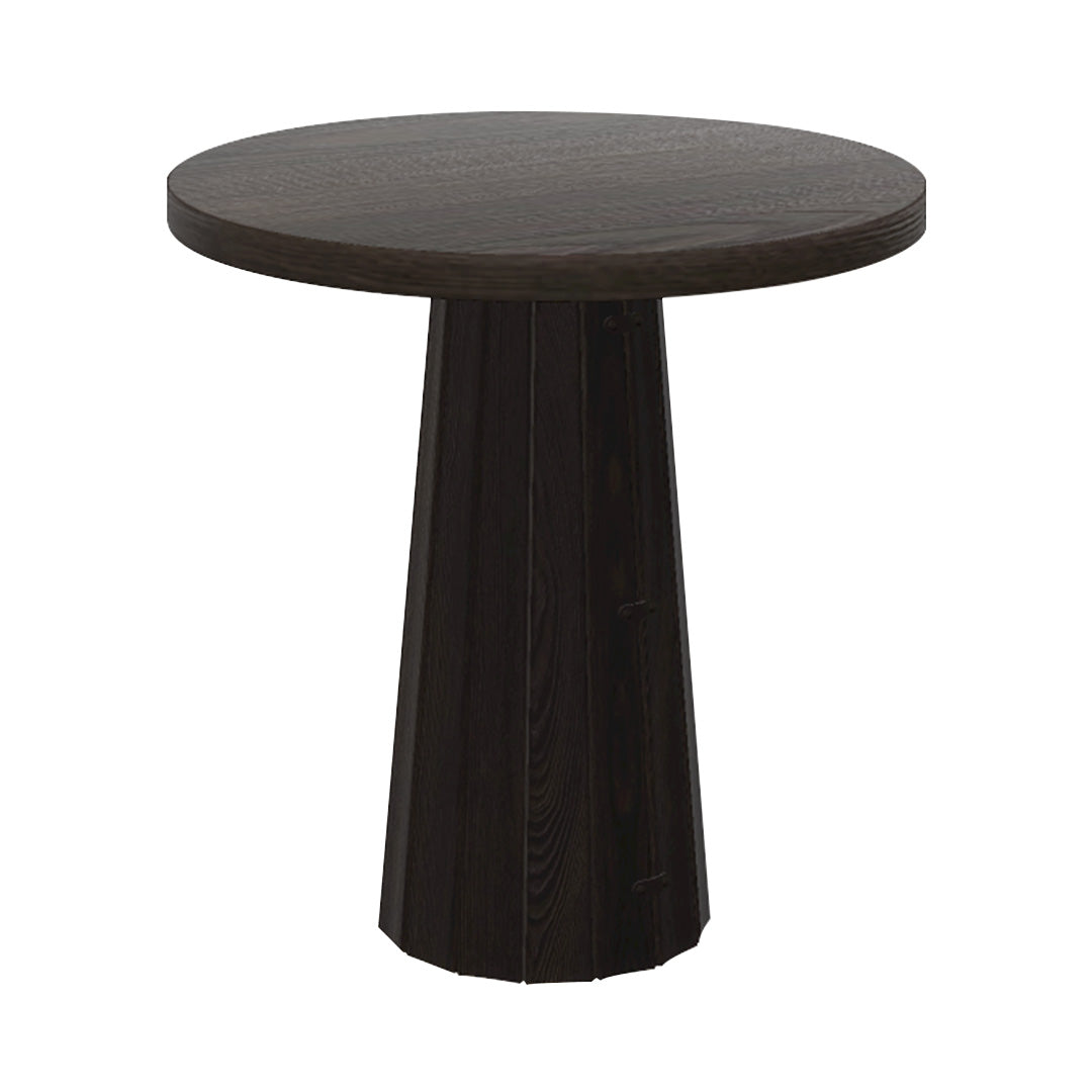 Container Round Table: Extra Small + Bodhi Cover + Grey Stained + Wenge