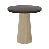 Container Round Table: Extra Small + Bodhi Cover + Grey Stained + White wash
