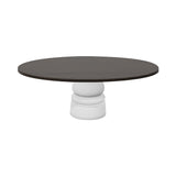Container Oval Table: Small + New Antiques + Grey Stained + White