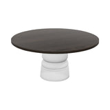 Container Round Table: XXL + New Antiques + Grey stained + White
