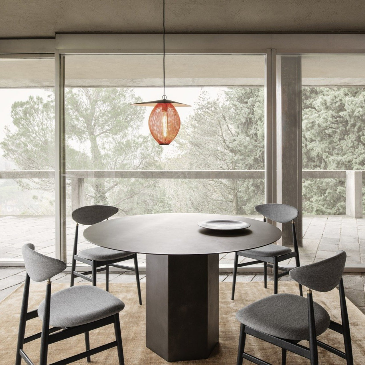 Epic Round Dining Table: Steel