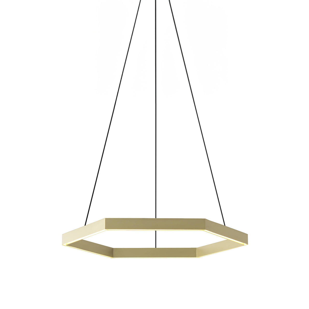 Hex 1000 Pendant Light: Brass