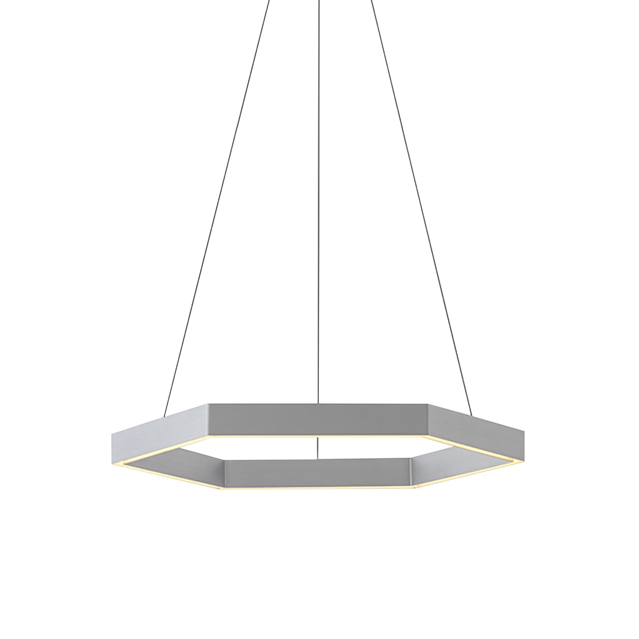 Hex 750 Pendant Light: Aluminum