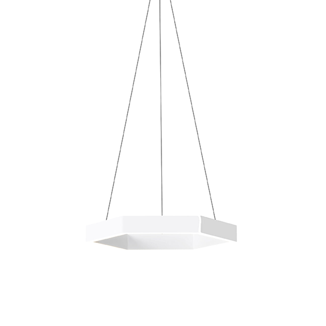 Hex 500 Pendant Light: White