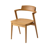 Seoto Semi Armchair: Low + White Oak