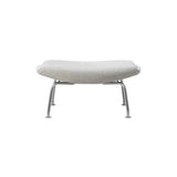 Wegner Ox Ottoman: Brushed Stainless Steel