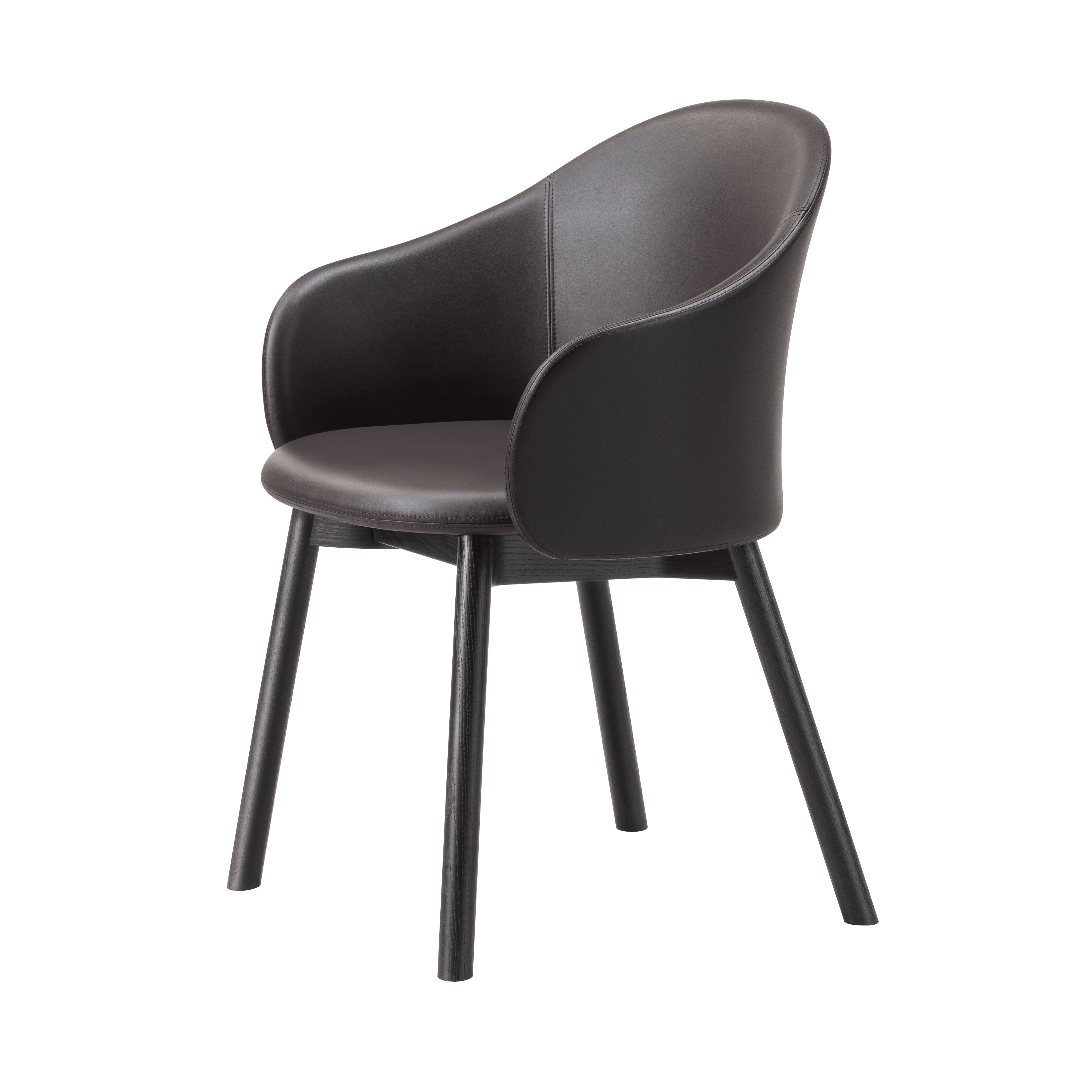 Gomo Armchair: Black Oak