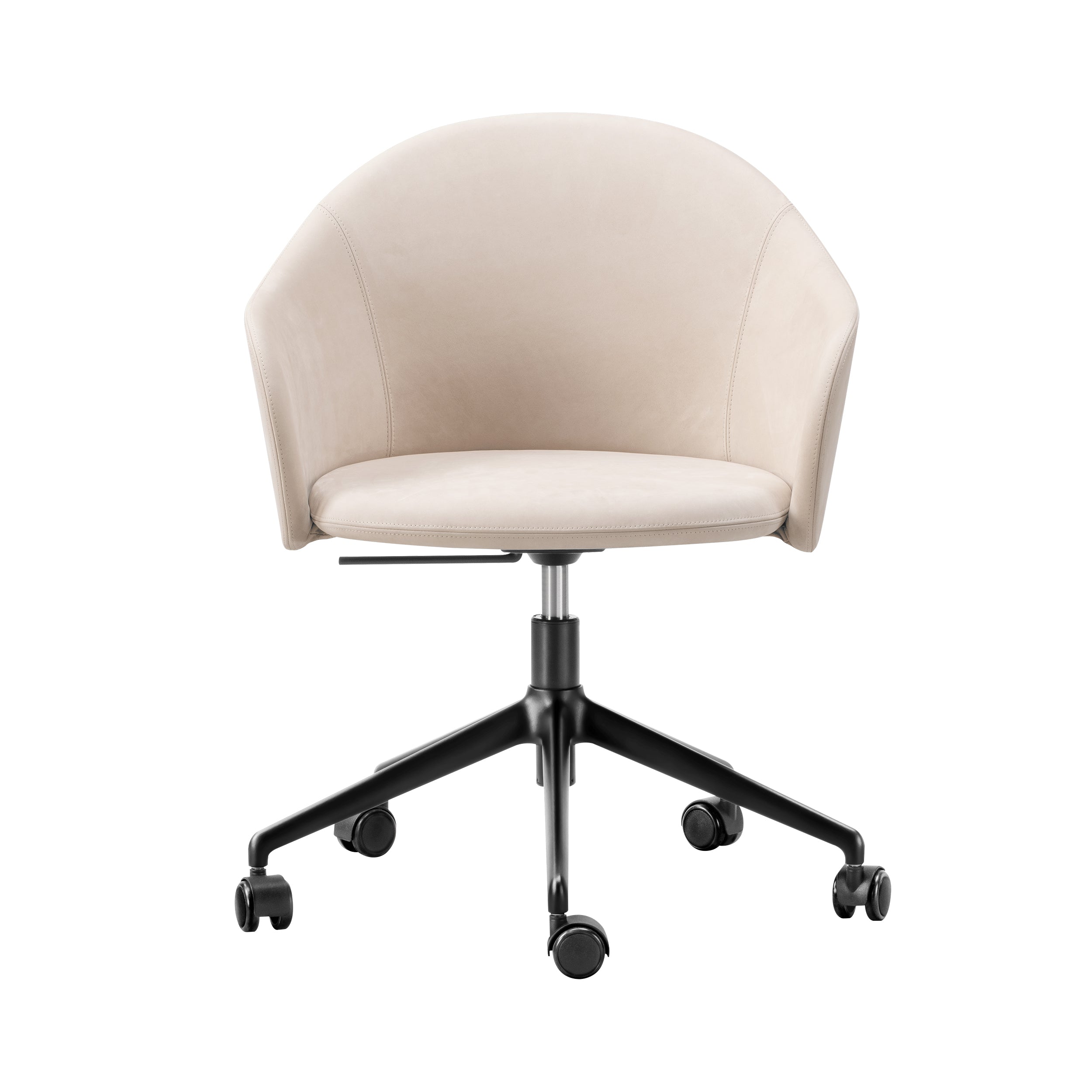 Gomo Armchair: 5 Star Swivel Base + Black