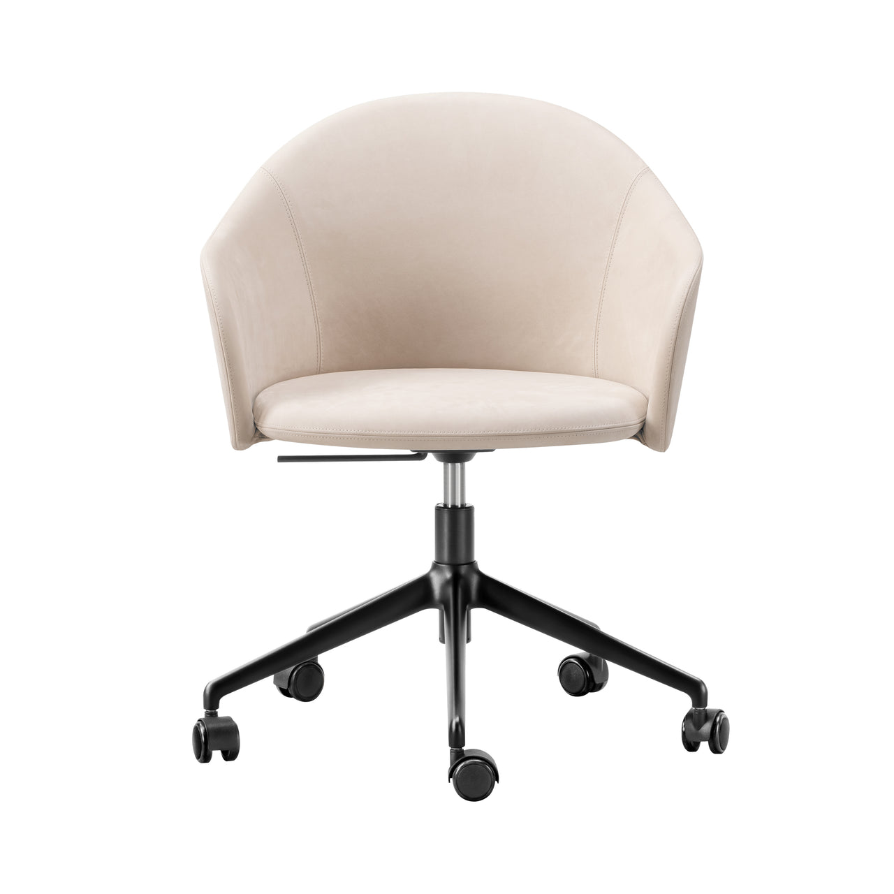 Gomo Armchair: 5 Star Swivel Base + Black