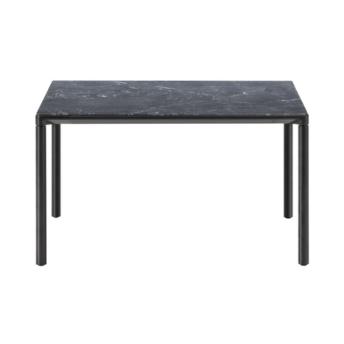 Piloti Alu Table: Square + High + Black Marquina + Black