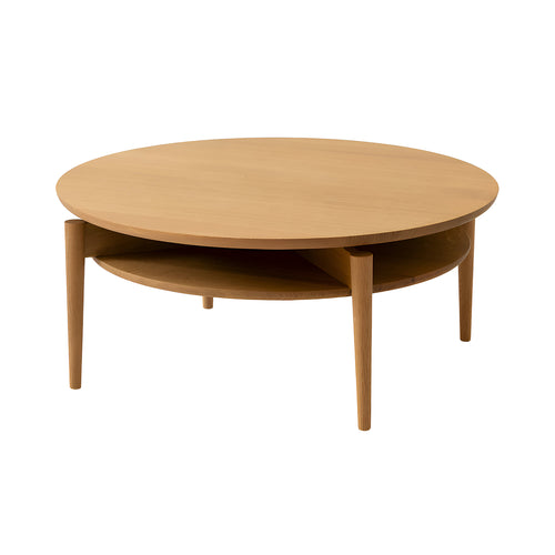 Onga Coffee Table: White Oak + With Shelf