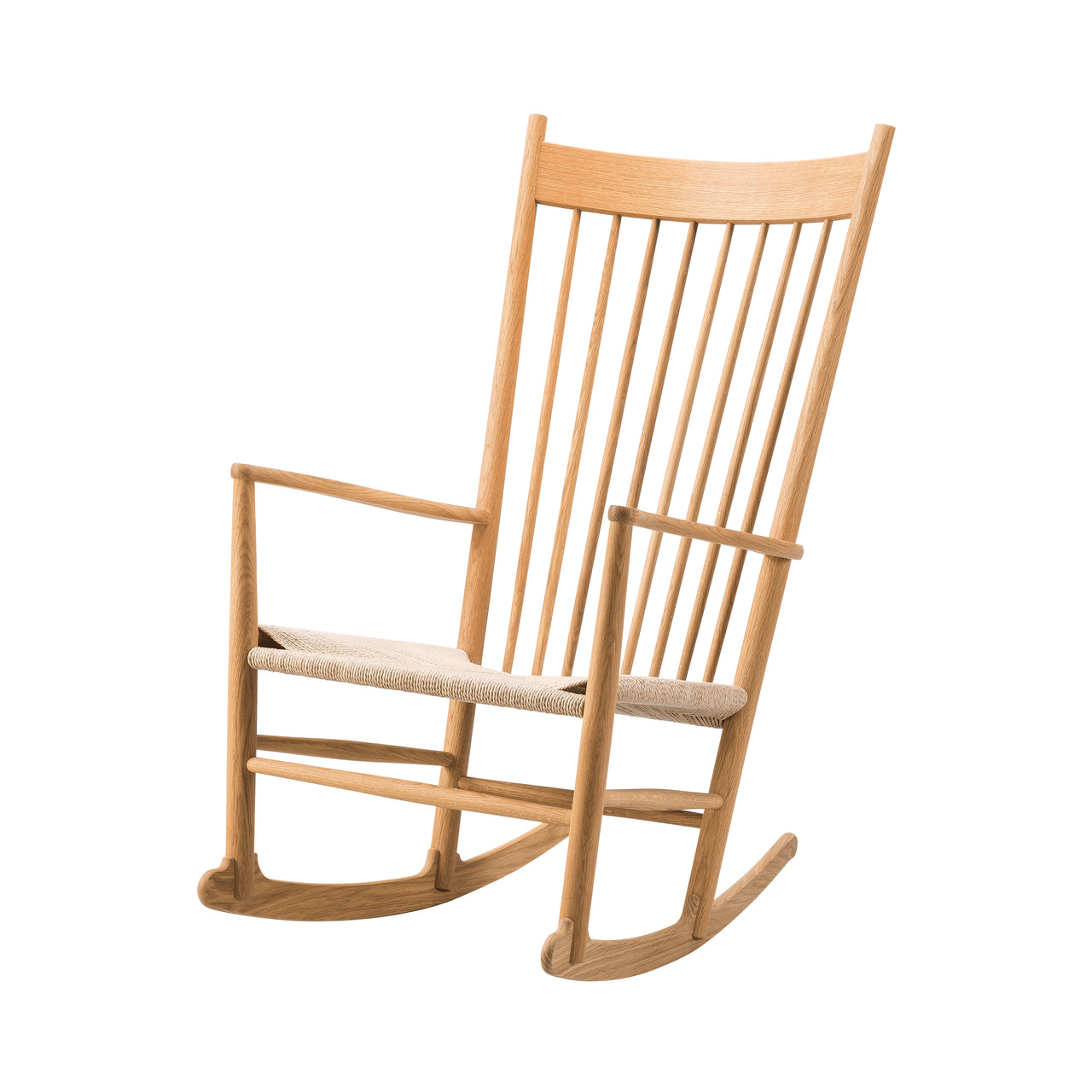 Wegner J16 Rocking Chair: Natural + Oiled Oak