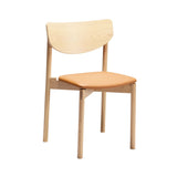 Hane Chair: Seat Upholstered + Natural Oak + Fibre Natural