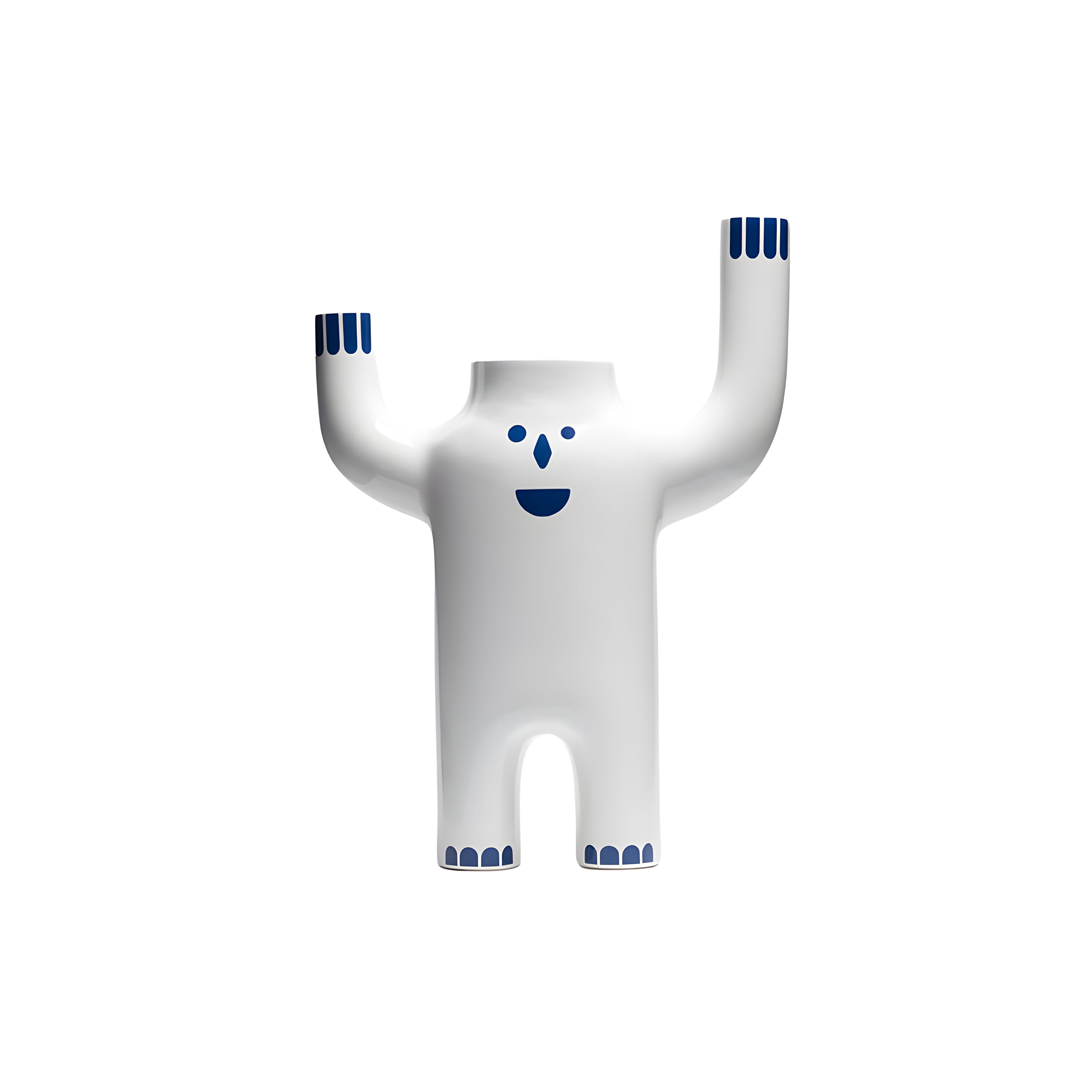 Happy Susto Vases: White + Large -18.5