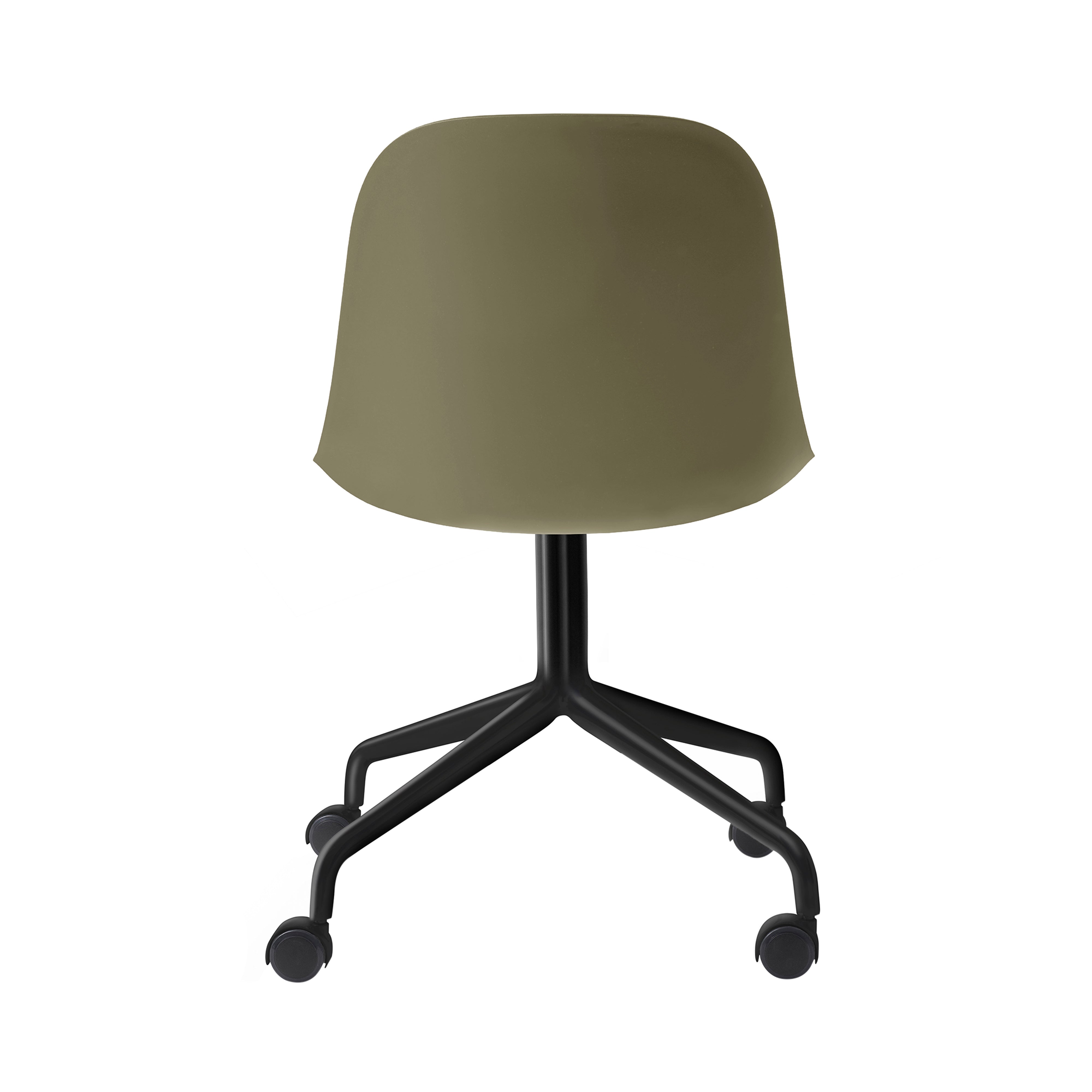 Harbour Side Chair Star Base with Casters: Olive