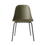 Harbour Side Chair: Steel Base + Olive