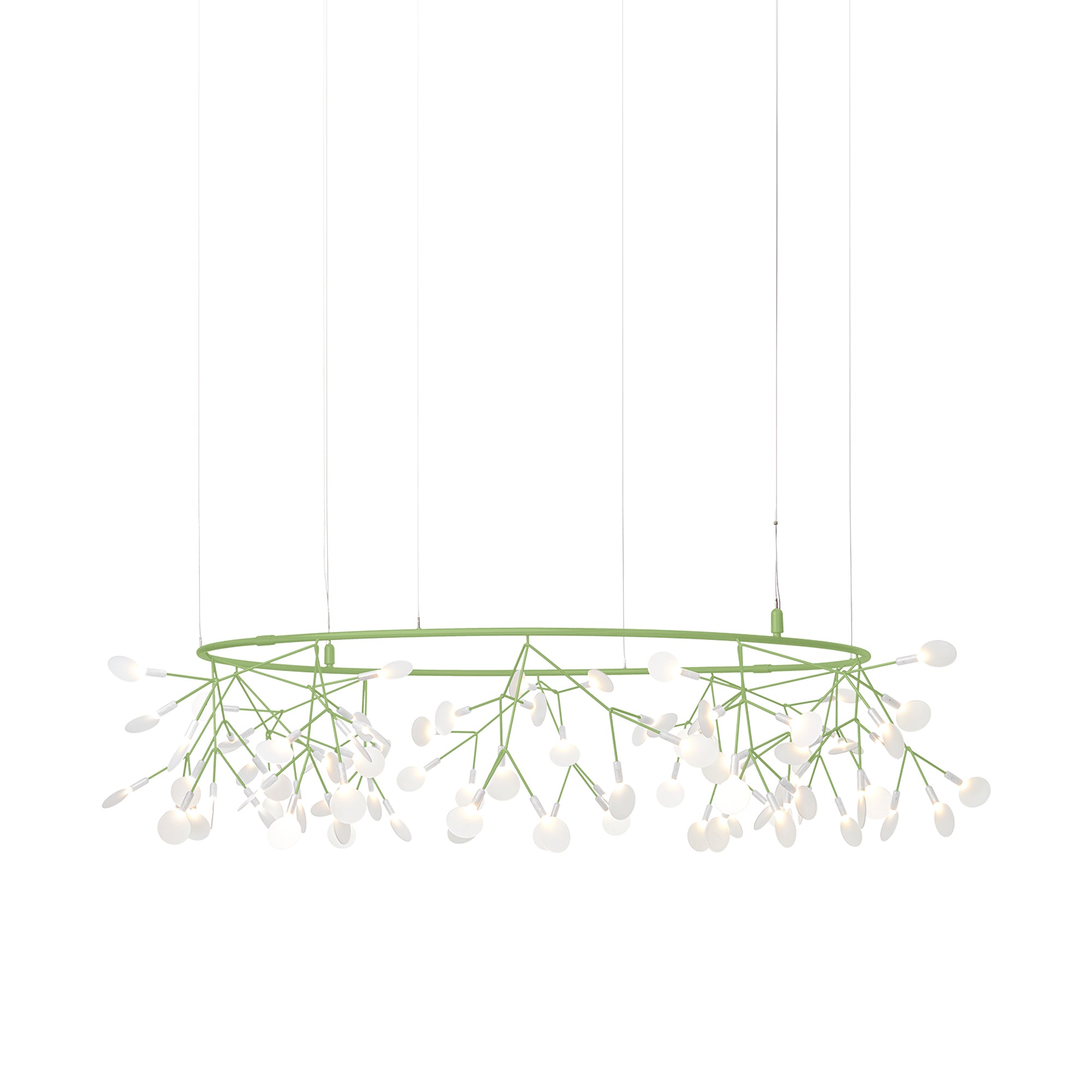 Heracleum III The Small Big O Suspension Lamp: Green