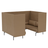 Outline Highback Cabin 2-Seater: Small + High + Without Table + Black