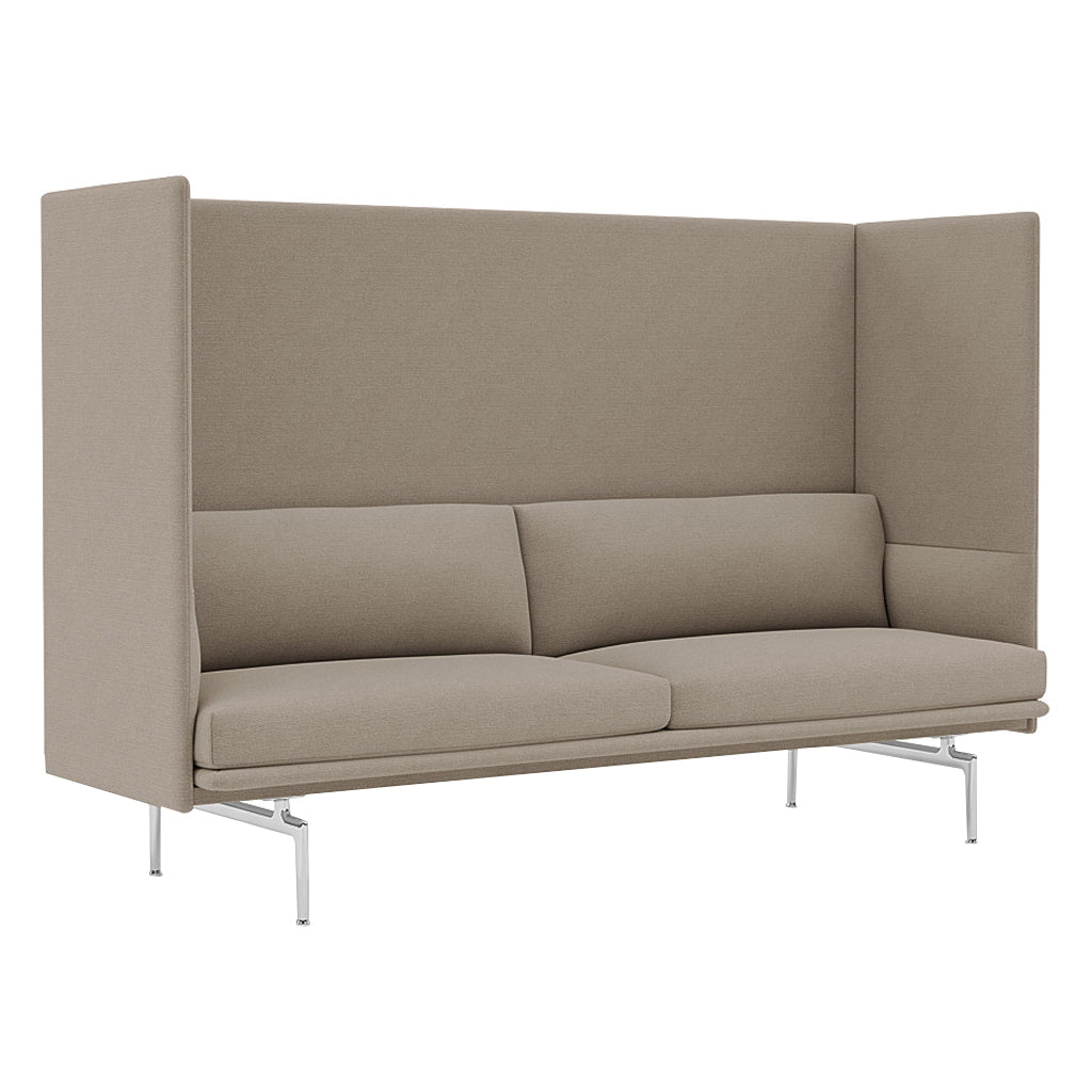 Outline Highback 3-Seater Sofa: Large + Large - 17.7