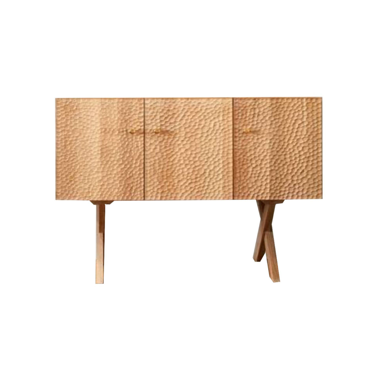 Touch Sideboard: Wooden Legs + 3 + High + Oiled Oak