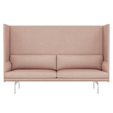 Outline Highback 3-Seater Sofa: Large + High + Polished Aluminum