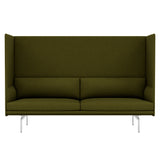 Outline Highback 3-Seater Sofa: Large + High + Polished Aluminum