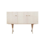 Touch Sideboard: Wooden Legs + 3 + High + White Oiled Maple