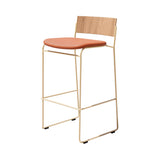 Hinoki Bar + Counter Stool: Bar + Tan + Natural