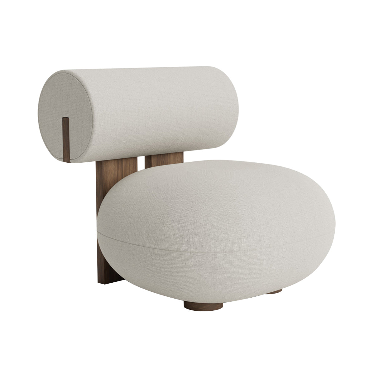 Hippo Lounge Chair: Outdoor + Savane Whisper