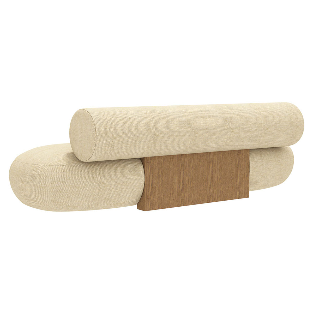 Hippo Sofa: Light Smoked Oak