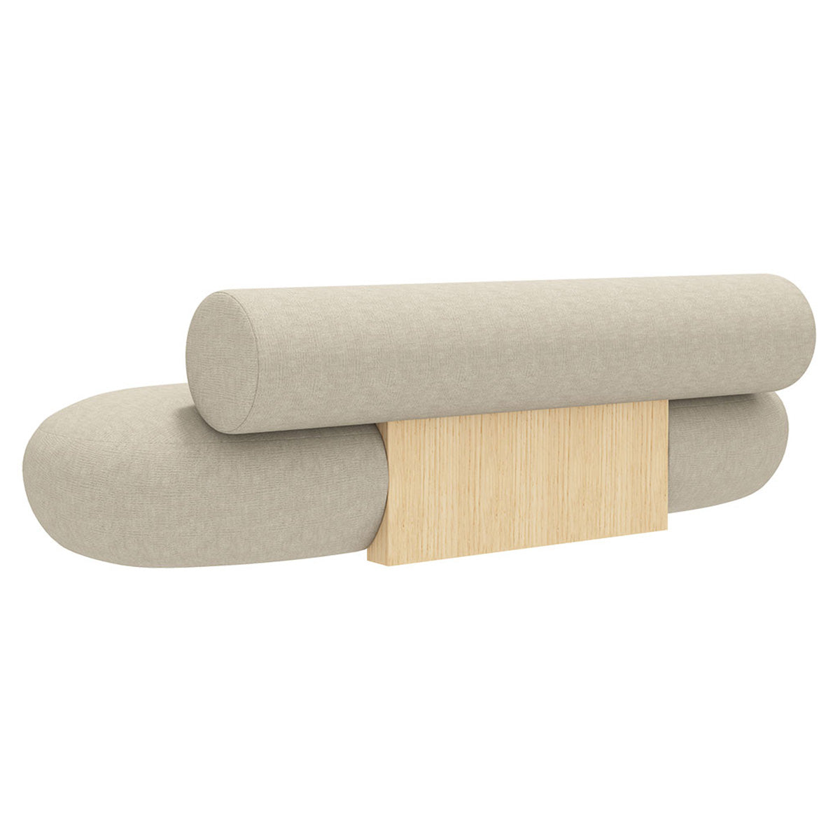 Hippo Sofa: Natural Oak